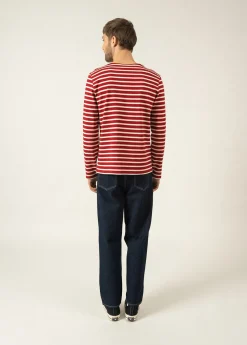 Saint James Sailor Striped Shirts|Sailor Striped Shirts*Meridien unisex striped sailor shirt Persan/ecru