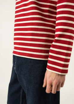 Saint James Sailor Striped Shirts|Sailor Striped Shirts*Meridien unisex striped sailor shirt Persan/ecru
