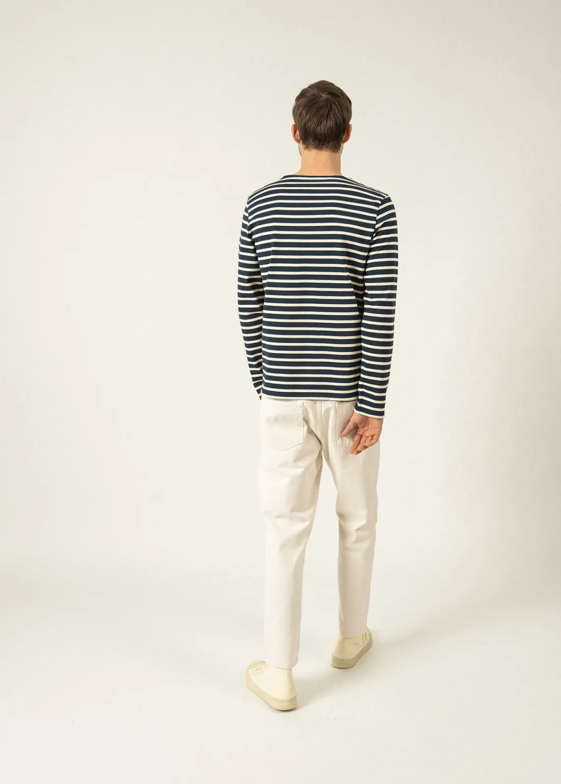 Saint James Sailor Striped Shirts*Meridien unisex striped sailor shirt Marine/ecru