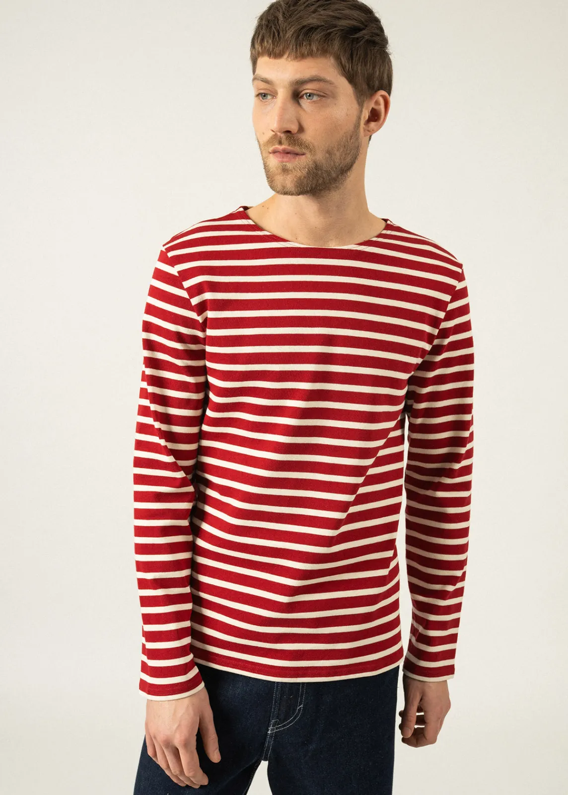 Saint James Sailor Striped Shirts*Meridien unisex striped sailor shirt Persan/ecru