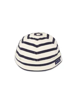 Saint James Accessories*Miki Meridien deck hat Ecru/marine