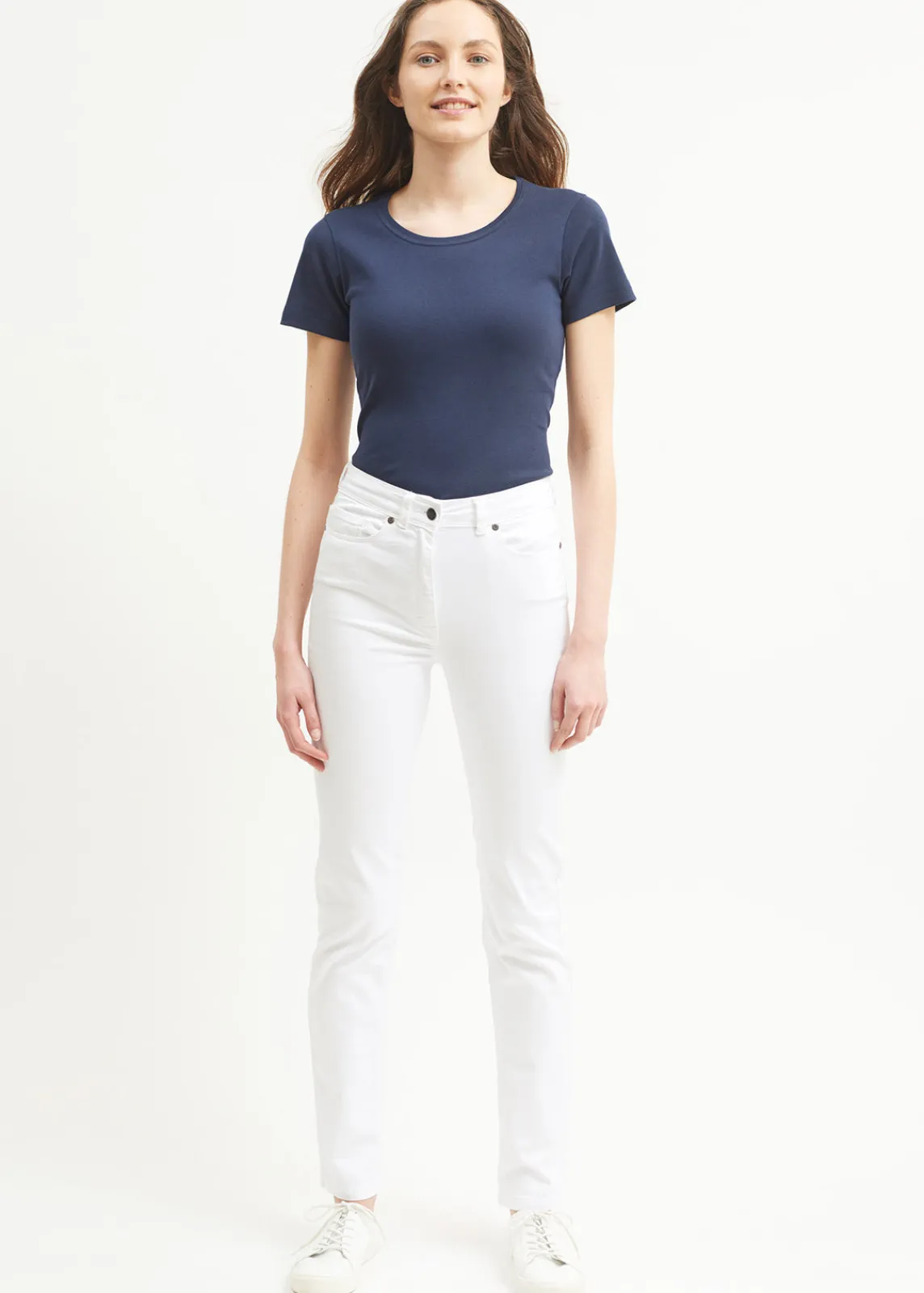 Saint James Trousers & Shorts*Mimosa high waist pants Blanc