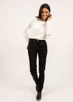 Saint James Trousers & Shorts*Mimosa high waist pants Noir