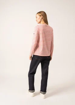 Saint James Sailor Striped Shirts*Minquidame striped sailor shirt Ecume/doly