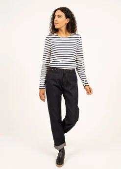 Saint James Sailor Striped Shirts|Sailor Striped Shirts*Minquidame striped sailor shirt Ecru/marine