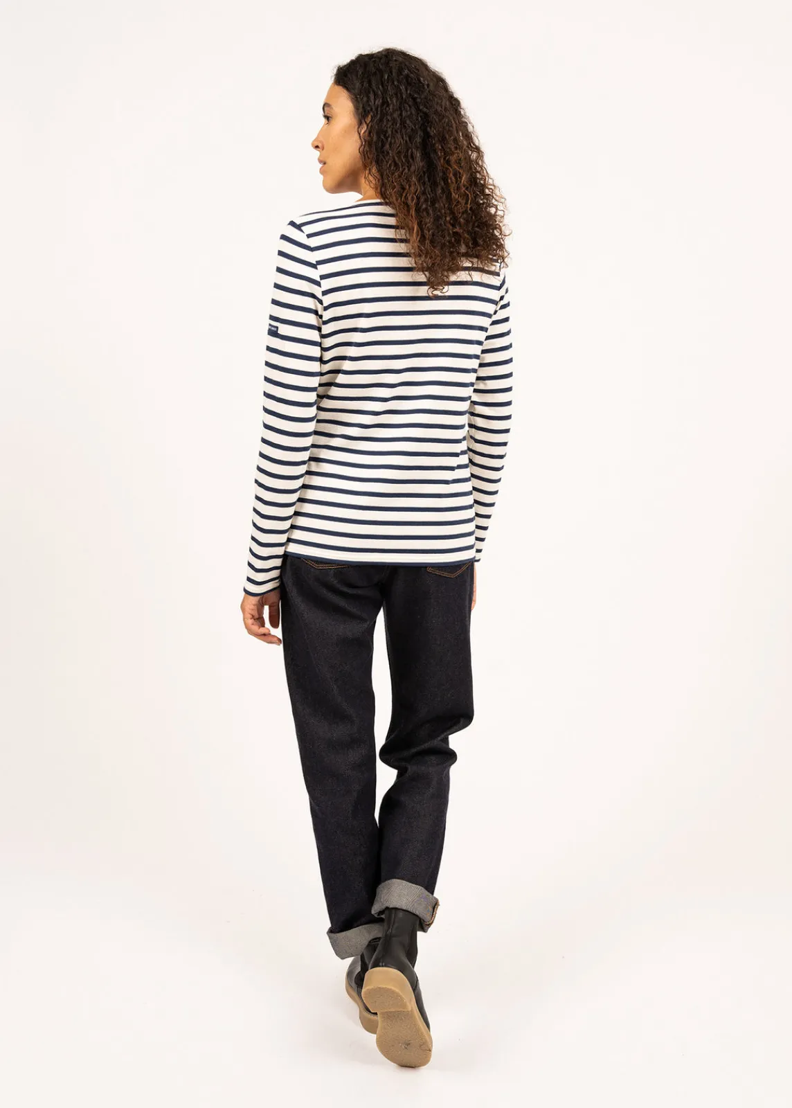 Saint James Sailor Striped Shirts|Sailor Striped Shirts*Minquidame striped sailor shirt Ecru/marine