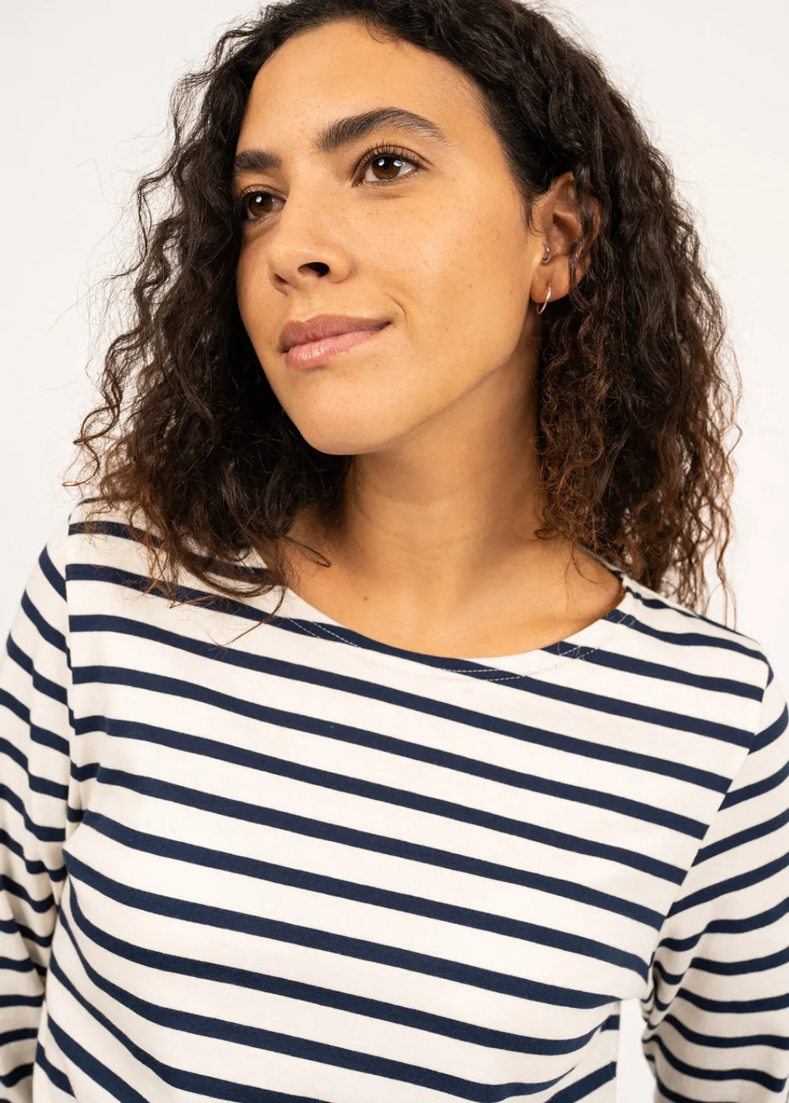Saint James Sailor Striped Shirts|Sailor Striped Shirts*Minquidame striped sailor shirt Ecru/marine