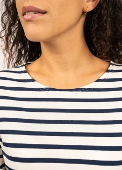 Saint James Sailor Striped Shirts|Sailor Striped Shirts*Minquidame striped sailor shirt Ecru/marine