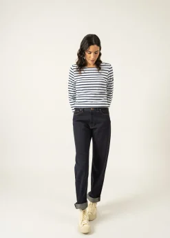 Saint James Sailor Striped Shirts|Sailor Striped Shirts*Minquidame striped sailor shirt Neige/marine