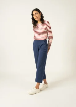 Saint James Accessories*Minquidame striped sailor shirt Ecru/persan