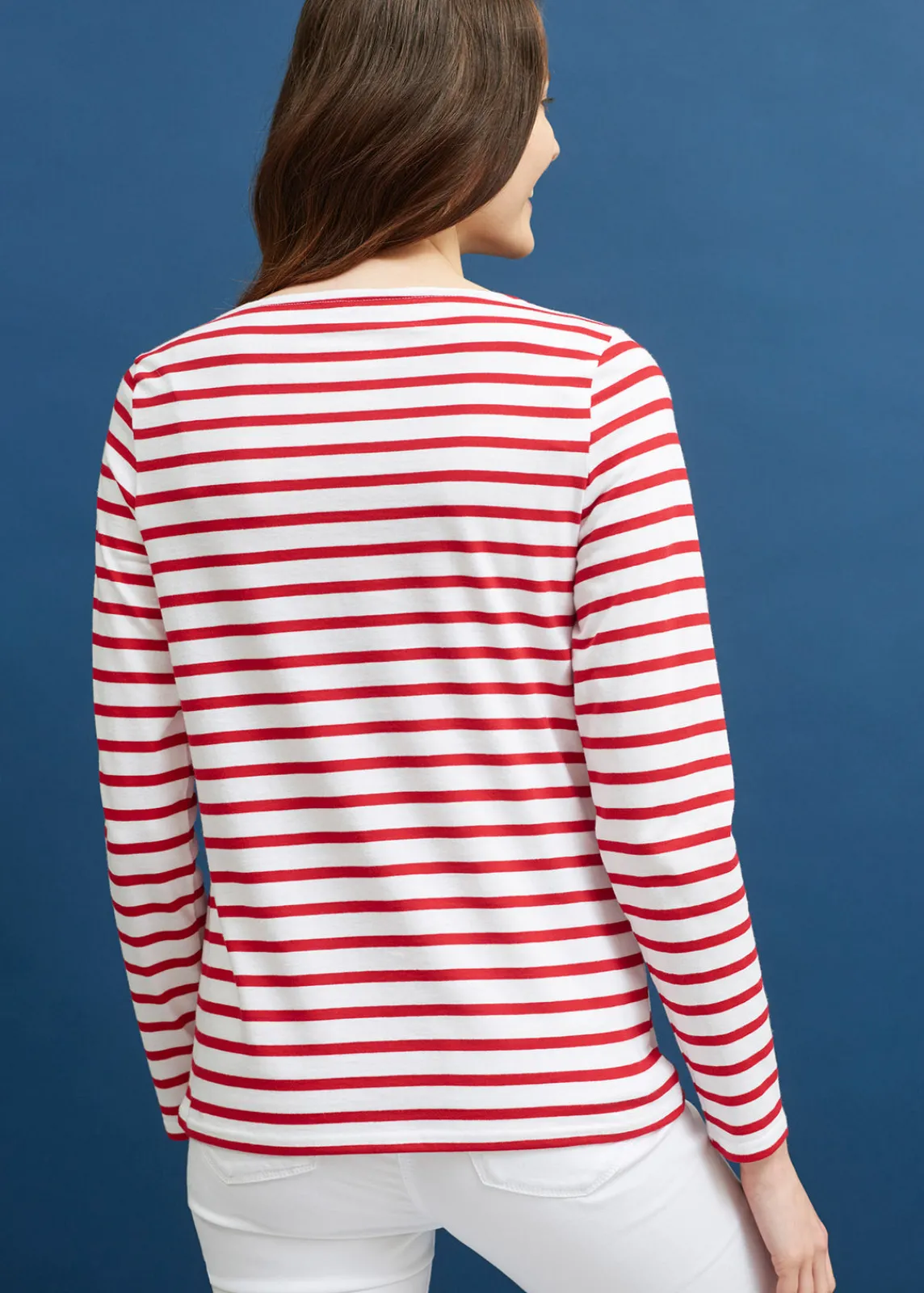 Saint James Sailor Striped Shirts|Sailor Striped Shirts*Minquidame striped sailor shirt Neige/tulipe