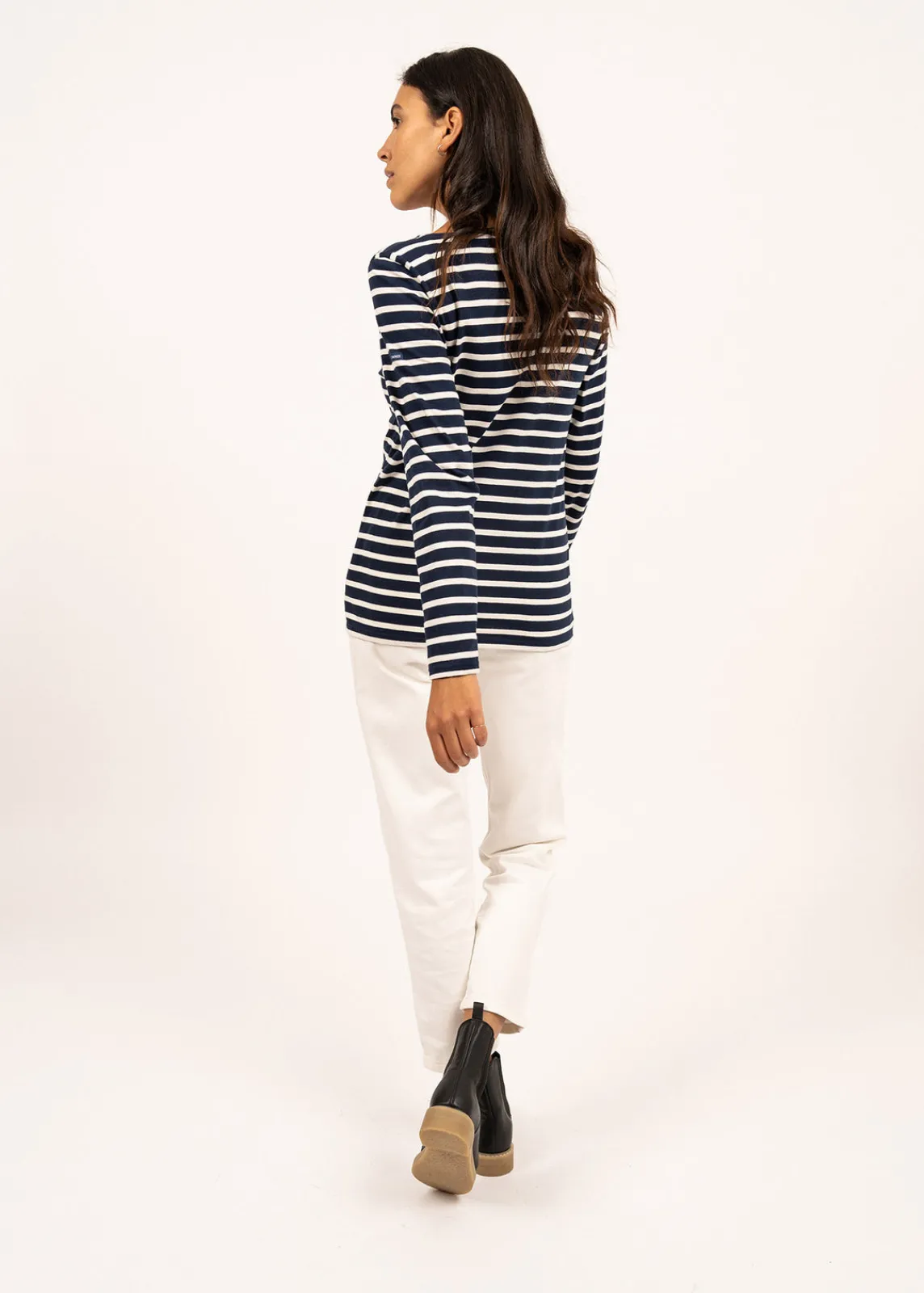 Saint James Sailor Striped Shirts|Sailor Striped Shirts*Minquidame striped sailor shirt Marine/ecru