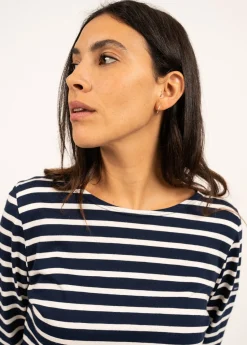 Saint James Sailor Striped Shirts|Sailor Striped Shirts*Minquidame striped sailor shirt Marine/ecru