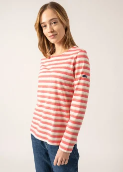 Saint James Sailor Striped Shirts*Minquidame Tricolour Breton Shirt Doly/ecume/or