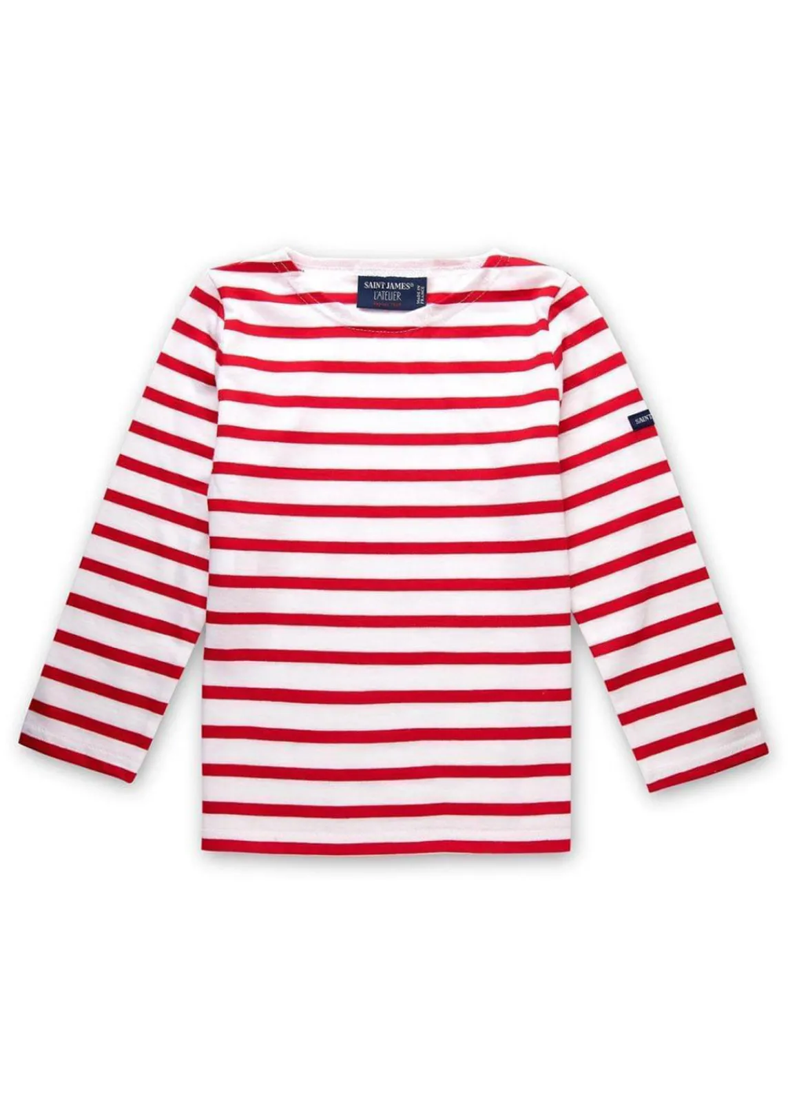 Saint James Sailor Striped Shirts|Sailor Striped Shirts*Minquiers striped sailor shirt for kids Neige/tulipe