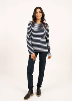 Saint James Sailor Striped Shirts|Sailor Striped Shirts*Minquiers unisex striped sailor shirt Marine/ecru