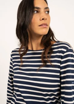 Saint James Sailor Striped Shirts|Sailor Striped Shirts*Minquiers unisex striped sailor shirt Marine/ecru