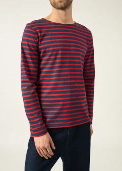 Saint James Sailor Striped Shirts|Sailor Striped Shirts*Minquiers unisex striped sailor shirt Marine/tulipe