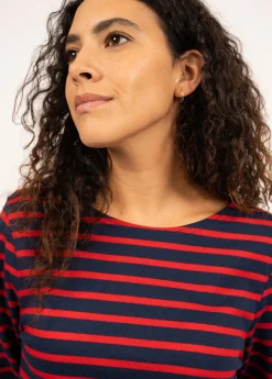 Saint James Sailor Striped Shirts|Sailor Striped Shirts*Minquiers unisex striped sailor shirt Marine/tulipe