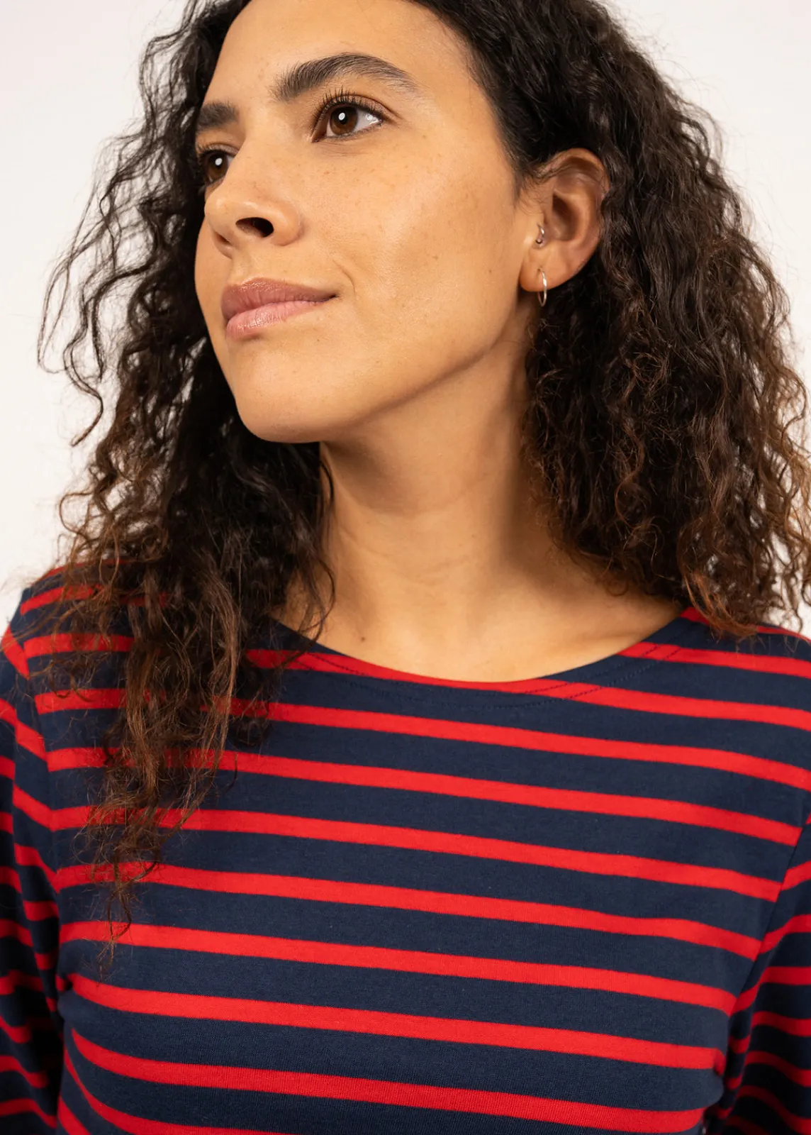 Saint James Sailor Striped Shirts|Sailor Striped Shirts*Minquiers unisex striped sailor shirt Marine/tulipe
