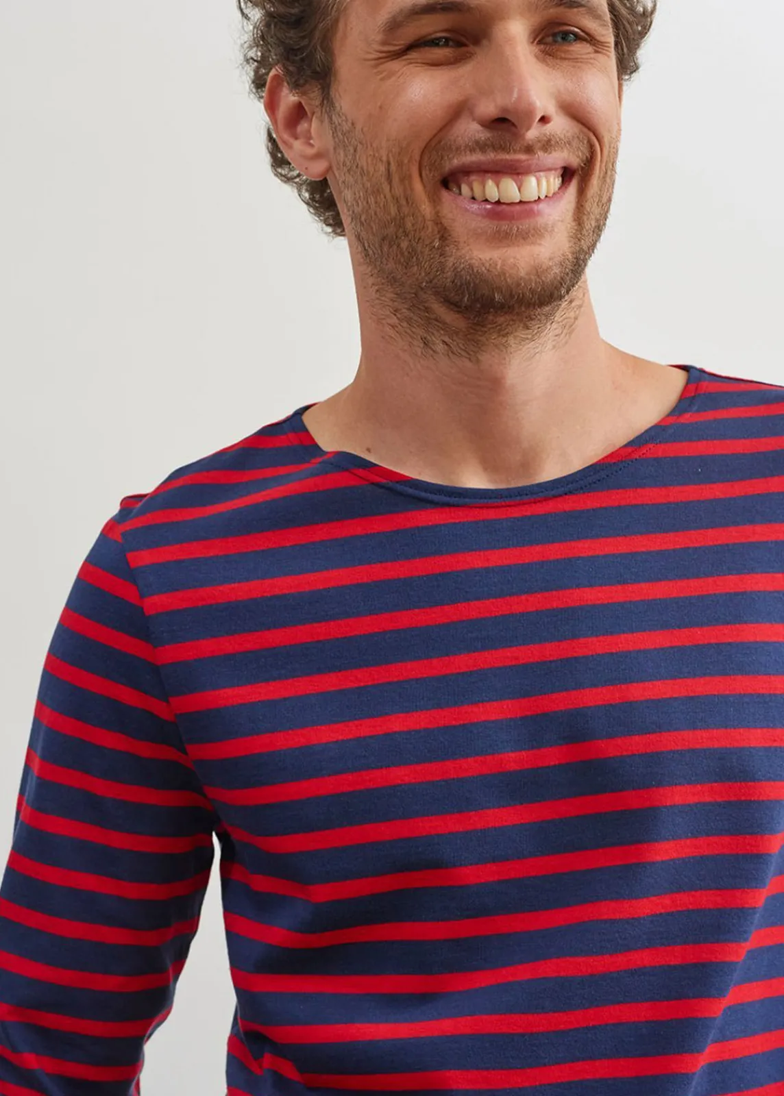 Saint James Sailor Striped Shirts|Sailor Striped Shirts*Minquiers unisex striped sailor shirt Marine/tulipe