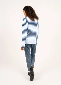Saint James Sailor Striped Shirts|Sailor Striped Shirts*Minquiers unisex striped sailor shirt Neige/gitane