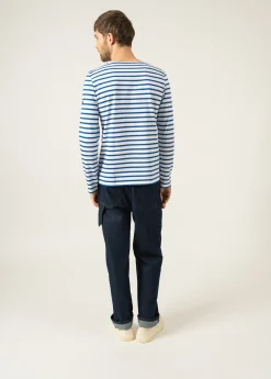 Saint James Sailor Striped Shirts|Sailor Striped Shirts*Minquiers unisex striped sailor shirt Neige/gitane