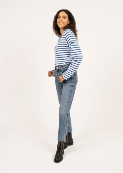 Saint James Sailor Striped Shirts|Sailor Striped Shirts*Minquiers unisex striped sailor shirt Neige/gitane