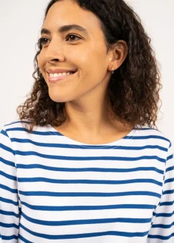 Saint James Sailor Striped Shirts|Sailor Striped Shirts*Minquiers unisex striped sailor shirt Neige/gitane