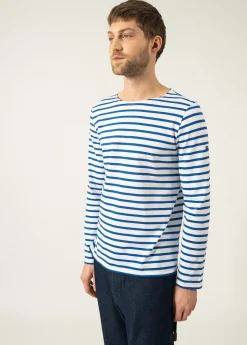 Saint James Sailor Striped Shirts|Sailor Striped Shirts*Minquiers unisex striped sailor shirt Neige/gitane