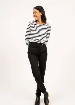 Saint James Sailor Striped Shirts|Sailor Striped Shirts*Minquiers unisex striped sailor shirt Neige/noir