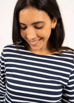 Saint James Sailor Striped Shirts*Minquiers unisex striped sailor shirt Marine/neige