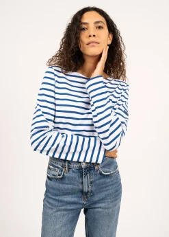 Saint James Sailor Striped Shirts*Minquiers unisex striped sailor shirt Neige/gitane