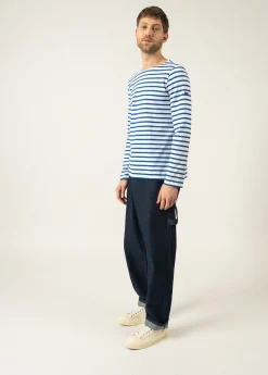 Saint James Sailor Striped Shirts*Minquiers unisex striped sailor shirt Neige/gitane
