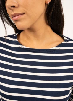 Saint James Sailor Striped Shirts*Minquilock iconic sailor striped shirt Marine/ecru