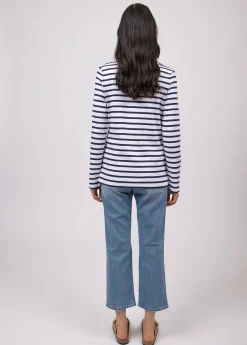 Saint James Sailor Striped Shirts|Sailor Striped Shirts*Minquilock iconic sailor striped shirt Neige/marine