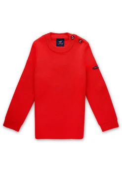 Saint James Sailor Jumpers*Moussaillon sailor jumper for kids Rouge