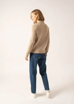 Saint James Jumpers, Cardigans, Jackets*Moutiers Zip-up Cardigan Beige