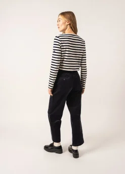 Saint James Sailor Striped Shirts*Méridame Campus Breton Shirt Ecume/marine