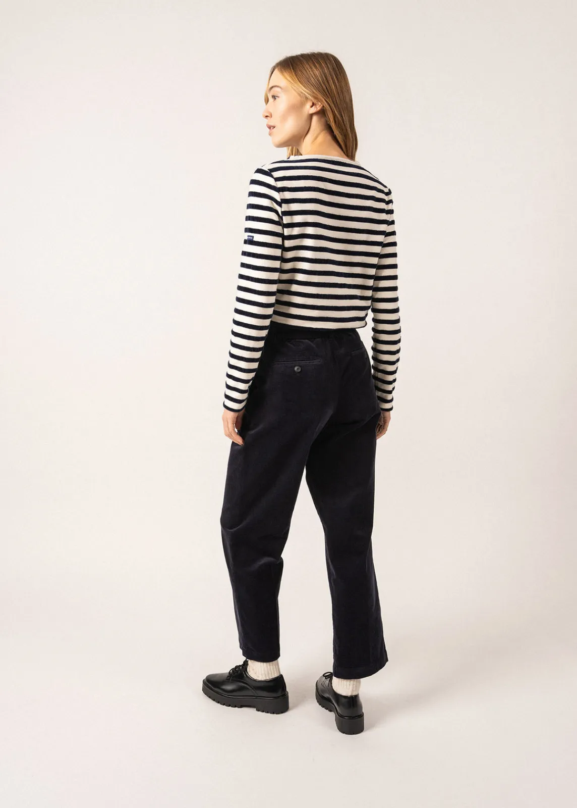Saint James Sailor Striped Shirts*Méridame Campus Breton Shirt Ecume/marine
