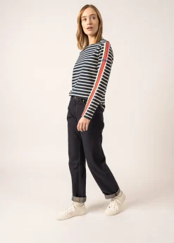 Saint James Sailor Striped Shirts*Méridame Classic Breton Shirt Marine/ecru/doly