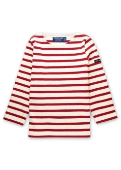 Saint James Sailor Striped Shirts|Sailor Striped Shirts*Méridien striped sailor shirt Ecru/persan