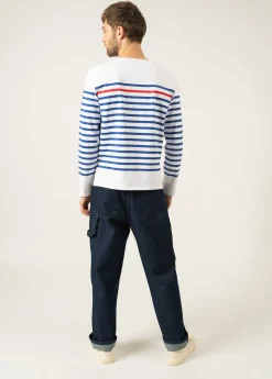 Saint James Sailor Striped Shirts*Naval authentic striped sailor shirt Neige/gitane/tulipe