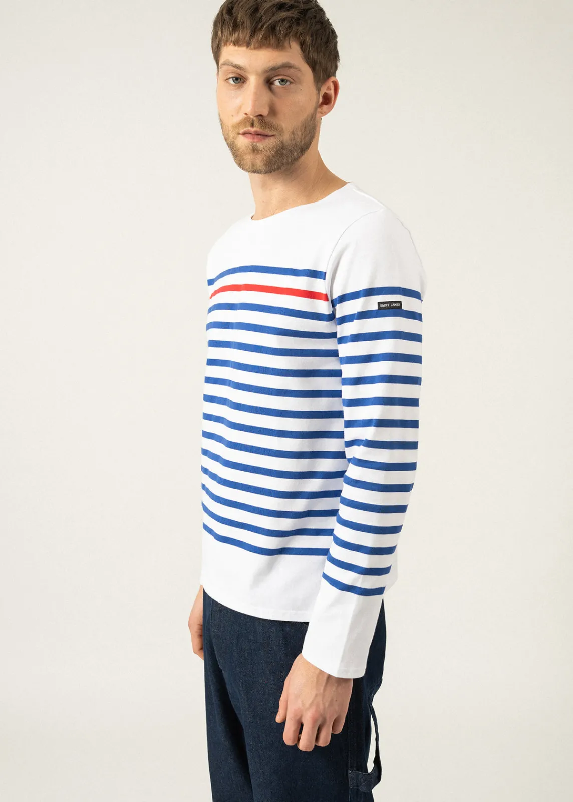 Saint James Sailor Striped Shirts|Sailor Striped Shirts*Naval authentic striped sailor shirt Neige/gitane/tulipe