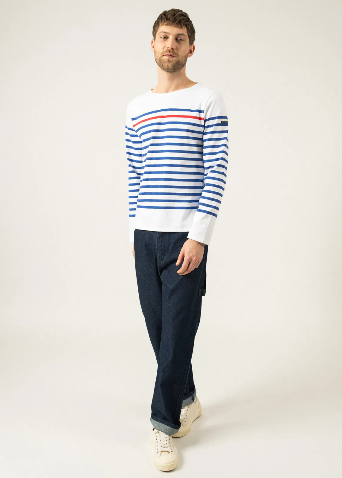 Saint James Sailor Striped Shirts|Sailor Striped Shirts*Naval authentic striped sailor shirt Neige/gitane/tulipe