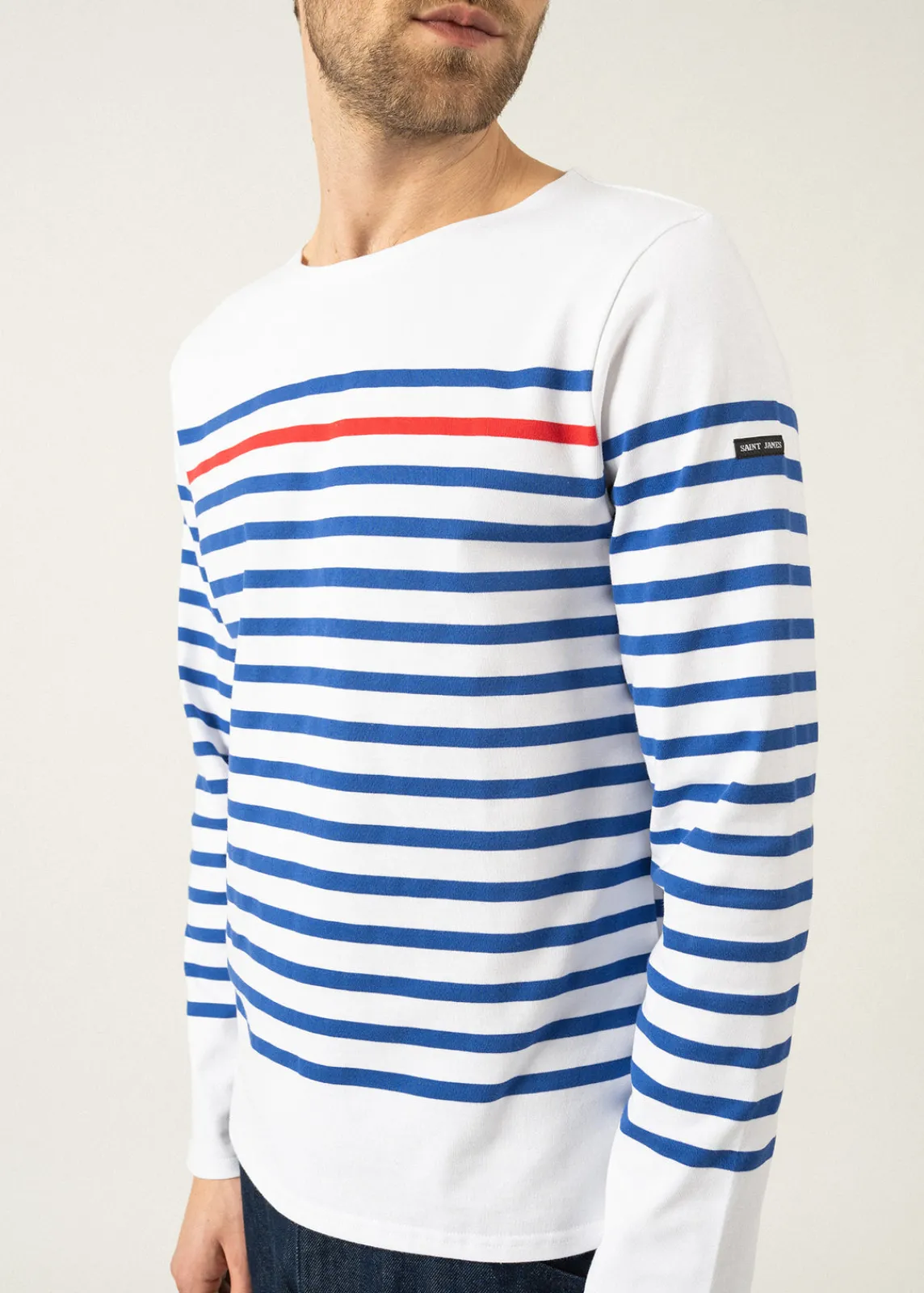 Saint James Sailor Striped Shirts|Sailor Striped Shirts*Naval authentic striped sailor shirt Neige/gitane/tulipe