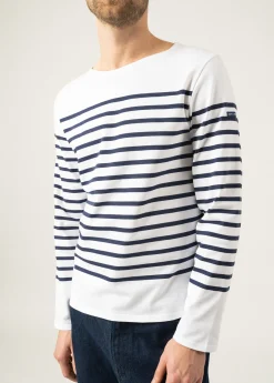 Saint James Sailor Striped Shirts|Sailor Striped Shirts*Naval authentic striped sailor shirt Neige/marine