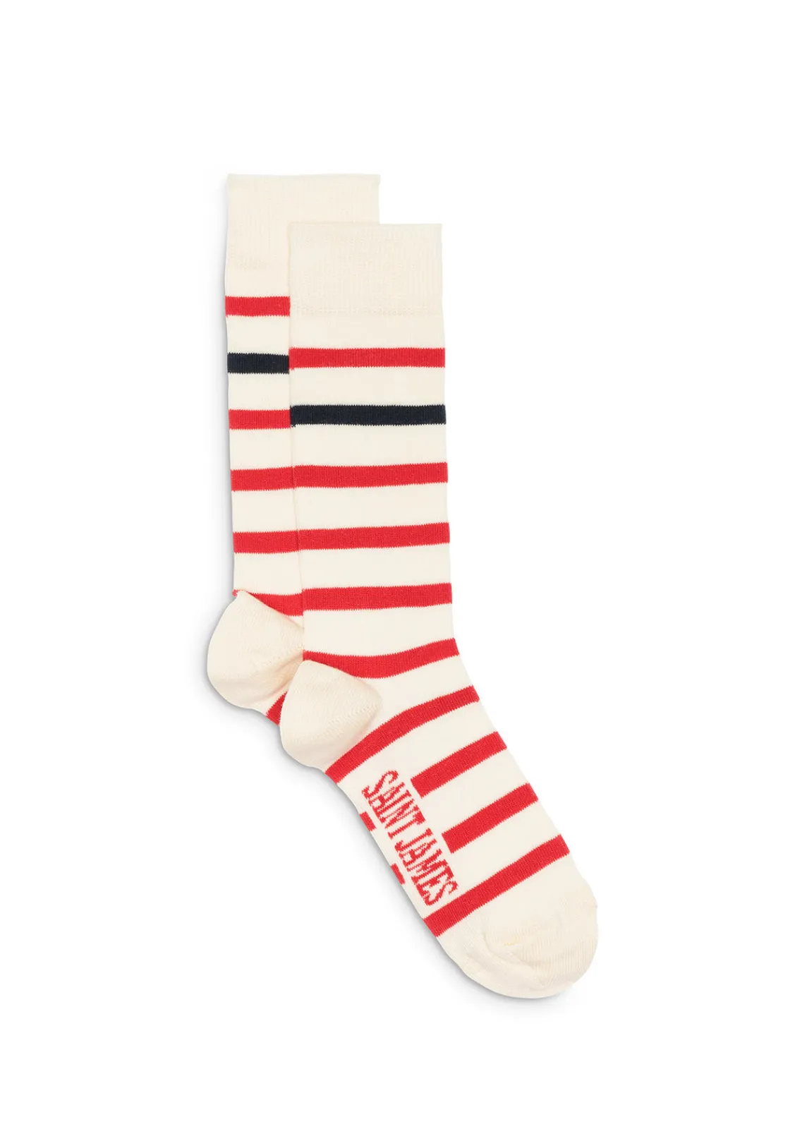 Saint James Shoes & Socks*Naval striped socks Ecume/tulipe/marine
