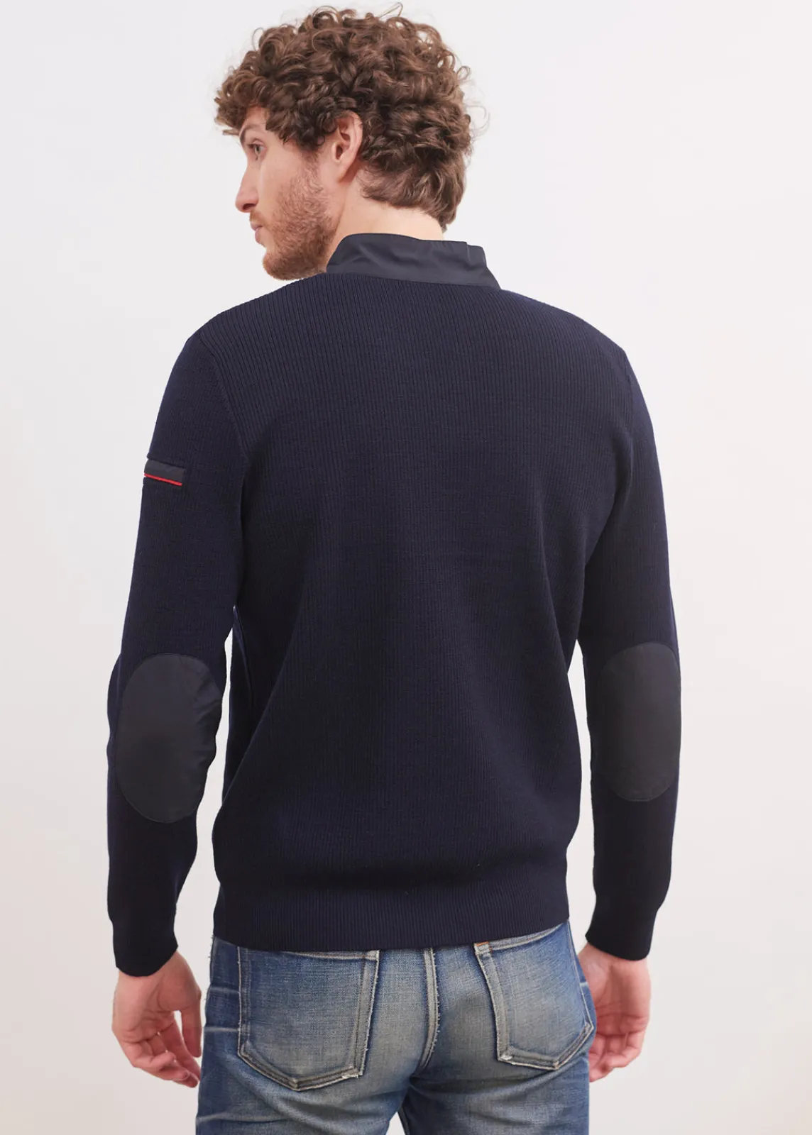 Saint James Jumpers & Cardigans*Navigateur zipped cardigan Navy