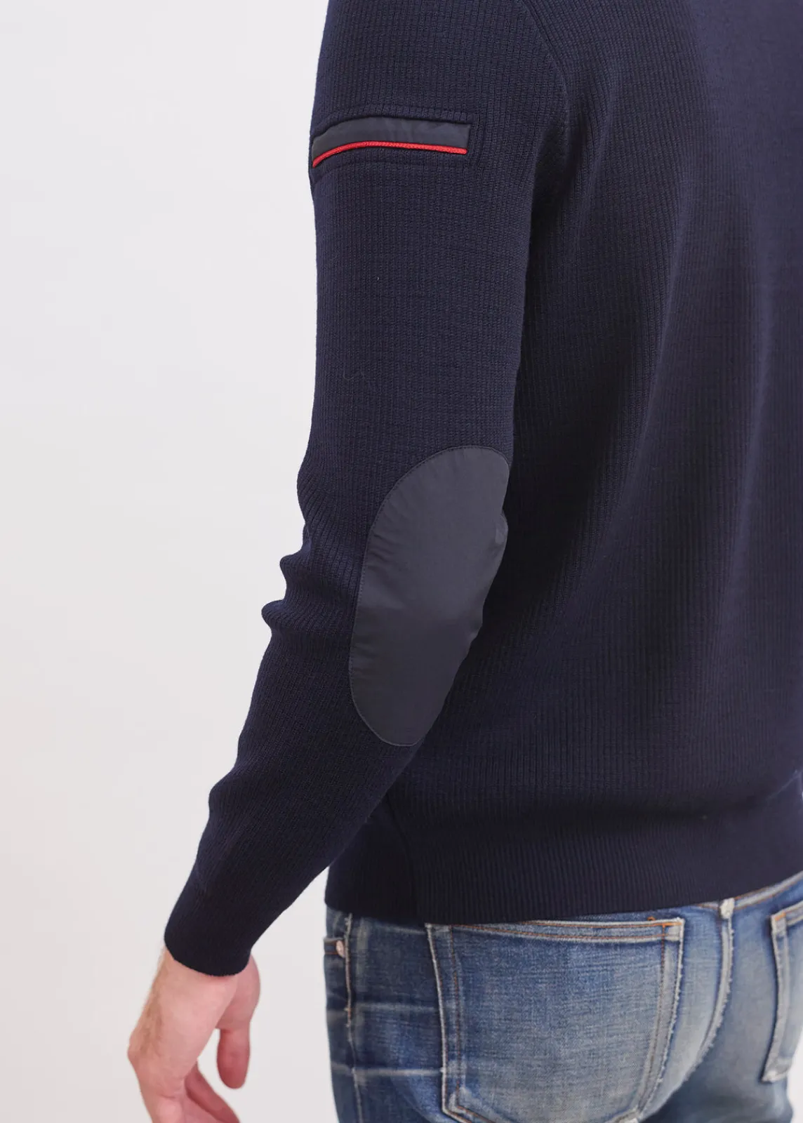 Saint James Jumpers & Cardigans*Navigateur zipped cardigan Navy